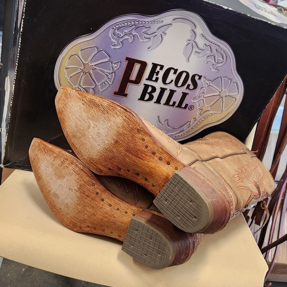 Cross Pecos Bill "Rodeo Line-dance" Leather Western boots Sz 9 - Picture 3 of 9